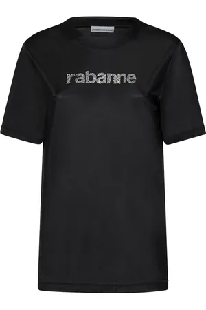 Paco rabanne Tops, Dames, Zwart, S, T-Shirts