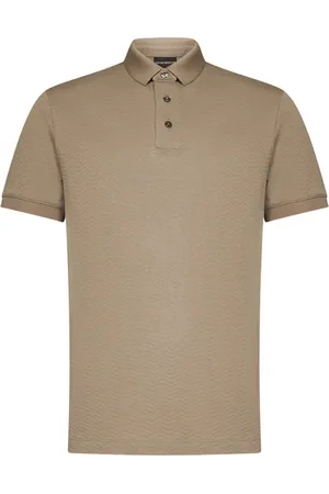 Emporio Armani Tops, Heren, , M, Polo Shirt met Eagle Borduurwerk