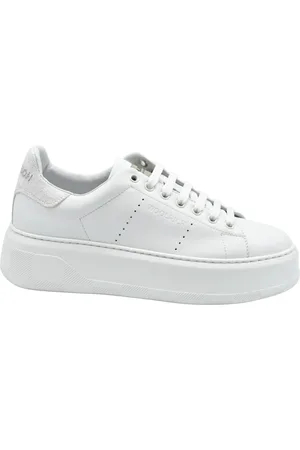 Woolrich Schoenen, Dames, Wit, 37 EU, Beige Witte Veterschoenen