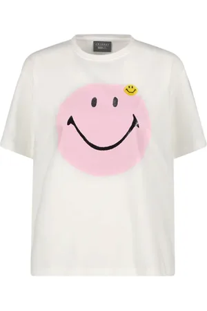 JOSHUA SANDERS Tops, Dames, Wit, S, Katoen, Gedrukt Crew Neck T-shirt Wit