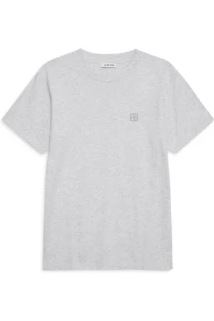 ANINE BING Tops, Dames, Grijs, S, Katoen, Monogram Ingekaderd Tee - Heather Grey