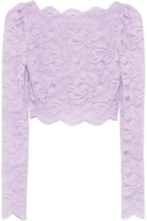 Paco rabanne Tops, Dames, Paars, M, Paars T-shirt en Polo Set