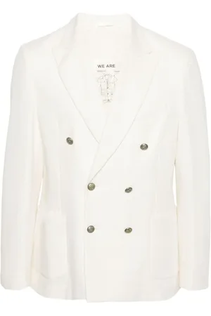Circolo Jassen, Heren, Wit, XL, Katoen, Double-breasted Jacket