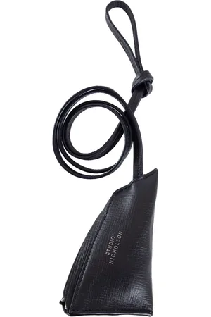 STUDIO NICHOLSON Accessoires, Dames, Blauw, ONE Size, Leer, Navy Leren Schoudertas Pouch