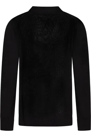 Jil Sander Truien, Heren, Zwart, L, Katoen, Zwarte Crewneck Sweater Katoen Gebreid