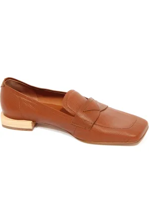 ZINDA Schoenen, Dames, Bruin, 40 EU, Tan Leren Loafer Model 1293-A