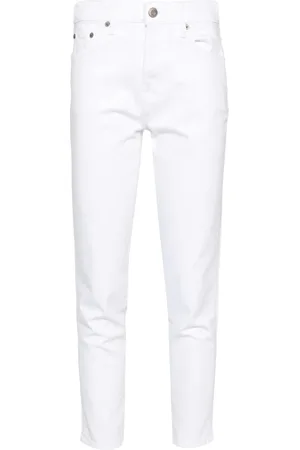 Ralph Lauren Jeans, Dames, Wit, L, Katoen, Ankle Skinny Jeans