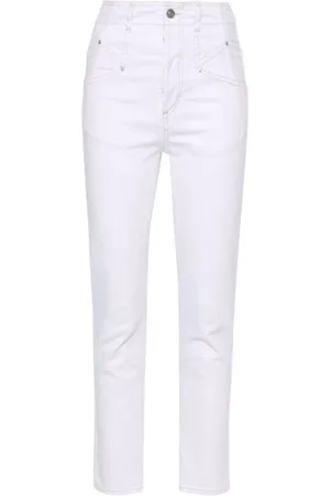 Isabel Marant Jeans, Dames, Wit, S, Katoen, Witte Skinny High Waist Jeans