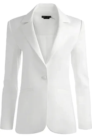 ALICE+OLIVIA Jassen, Dames, Wit, S, Beige Jassen voor Vrouwen