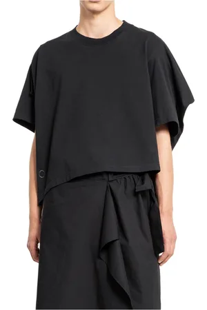 CRAIG GREEN Tops, Heren, Zwart, M, Zwart T-shirt met Geborduurd Logo