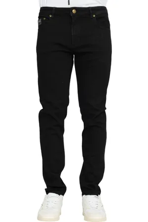VERSACE Jeans, Heren, Zwart, W34, Zwarte Slim Fit Jeans