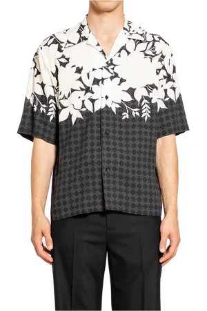 AMIRI Overhemden, Heren, Veelkleurig, XL, Tuinkampshirt Zwart Wit Print