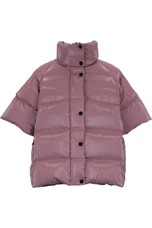 RRD Jassen, Dames, Roze, M, Korte donsjas met hoge kraag