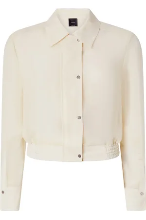 Pinko Jassen, Dames, , M, Ivory Bomber Shirt