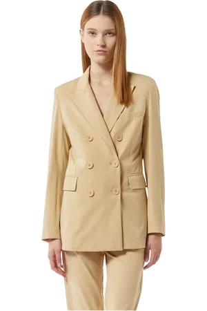 Silvian Heach Jassen, Dames, , M, Katoen, Dubbelbreasted blazer