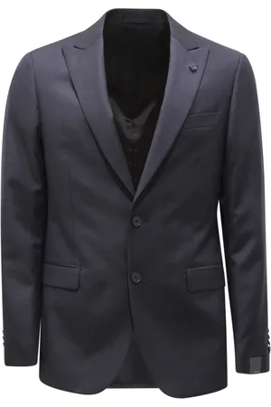 LARDINI Jassen, Heren, Blauw, M, Wol, Wol/Zijde Pak met Vest