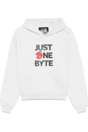 COPERNI Sweatshirts & Hoodies, Dames, Grijs, M, Disney Sweaters Grijs Hoodie Tekst Print