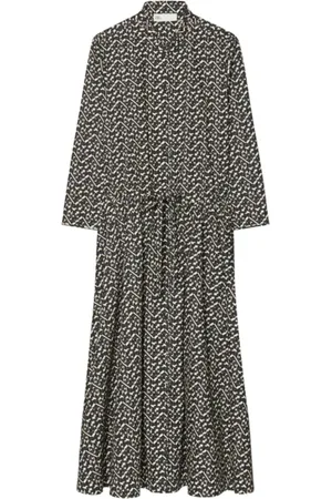 Tory Burch Kleedjes, Dames, Zwart, S, Katoen, Cotton Poplin Jurk