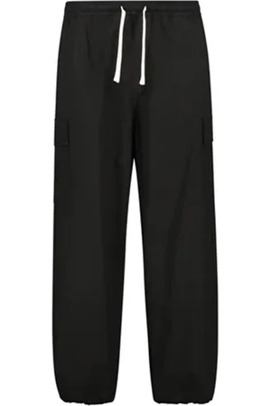 JOSHUA SANDERS Broeken, Dames, Zwart, XS, Katoen, Zwarte elastische taille broek