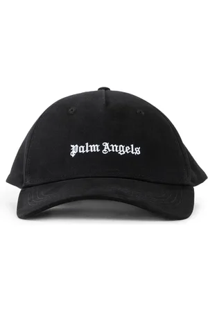 Palm Angels Accessoires, Heren, Zwart, ONE Size, Zwarte Logo Pet Snapback Sluiting