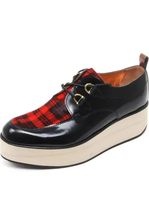 Alexander Smith Schoenen, Dames, Zwart, 39 EU, Rode Schotse schoen gemaakt in Italië