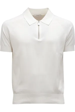 Paolo Pecora Tops, Heren, Wit, S, Ritssluiting Jas Model P24Ec 1M