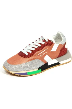 Ghoud Schoenen, Dames, Oranje, 37 EU, Glitter Star Low Schoenen Brons/Zilver