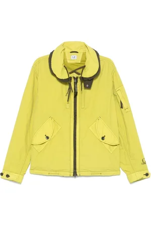 C.P. Company Jassen, Heren, Groen, L, Avocado Groene Jas met Verborgen Capuchon