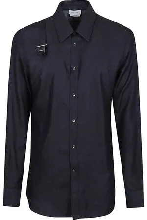 Alexander McQueen Overhemden, Heren, Blauw, L, Katoen, Casual Katoenen Overhemd voor Mannen