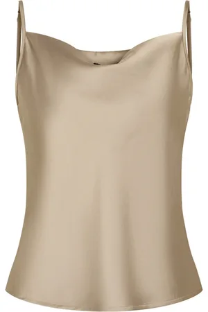 Bruuns Bazaar Tops, Dames, , M, Top zonder mouwen met gedrapeerd effect