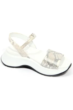 Hogan Schoenen, Dames, , 36 1/2 EU, Witte Zilveren Sandaal Model Hxw 5980Eb 50Quo 0Xtd