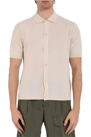 Paolo Pecora Overhemden, Heren, , 2Xl, Katoen, Gebreid overhemd met knoopsluiting
