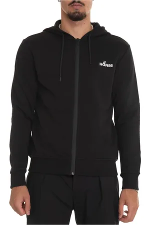 Hogan Sweatshirts & Hoodies, Heren, Zwart, L, Katoen, Hooded Sweatshirt