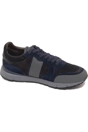 Woolrich Schoenen, Heren, Zwart, 42 EU, Suède, Blauw/Grijs Suède Schoen Ocean Tex