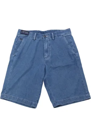 Paul & Shark Korte broeken, Heren, Blauw, S, Denim, Denim Bermuda Shorts met Licht Stretch