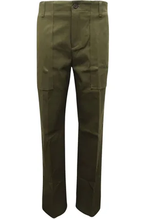 DEPARTMENT FIVE Broeken, Dames, Groen, M, Militaire Stijl Damesbroek Made in Italy