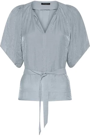 Bruuns Bazaar Blouses & Shirts, Dames, Blauw, M, Elegante Arecabbchanta Blouse Lichtblauw