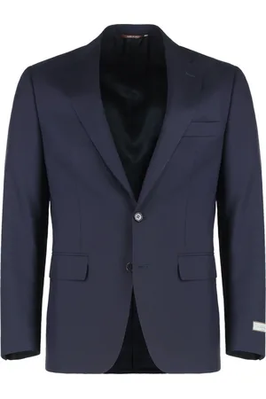 CANALI Jassen, Heren, Blauw, 3Xl, Wol, Klassiek Wollen Pak Set