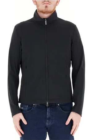Colmar Jassen, Heren, Zwart, M, Zwarte Technische Stretchjas met Rits