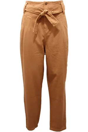Twin-Set Jeans, Dames, Bruin, M, RUM Stijl Damesbroek