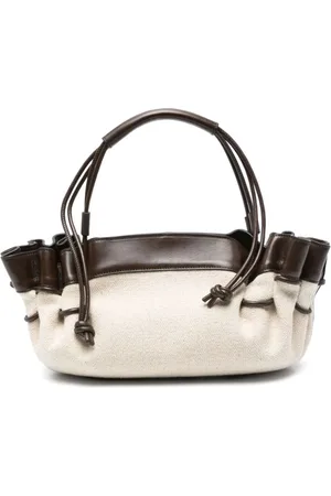 Hereu Tassen, Dames, Bruin, ONE Size, Bruine Schoudertas met Magnetische Sluiting