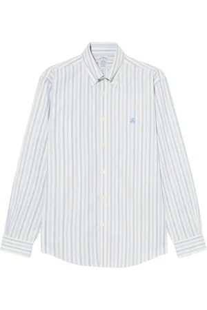 Brooks Brothers Overhemden, Heren, Blauw, XS, Katoen, Regular Fit Golden Fleece Non-Iron Button Down Overhemd