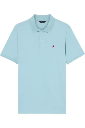 Brooks Brothers Tops, Heren, Blauw, XL, Katoen, Katoen Piqué Polo