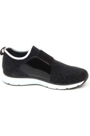 Hogan Schoenen, Dames, Zwart, 40 EU, Sterrenstof Instap Schoen