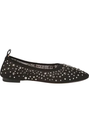 Tory Burch Schoenen, Dames, Zwart, 35 EU, Kristal Balletschoenen
