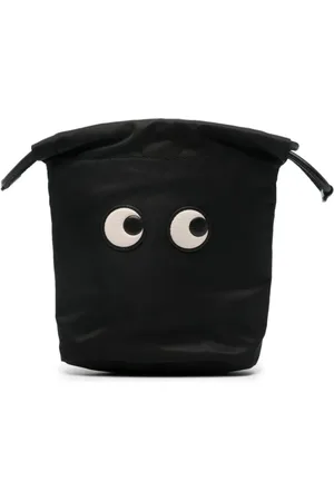 Anya Hindmarch Accessoires, Dames, Zwart, ONE Size, Nylon, Zwarte Nylon Ogen Patch Koordtas
