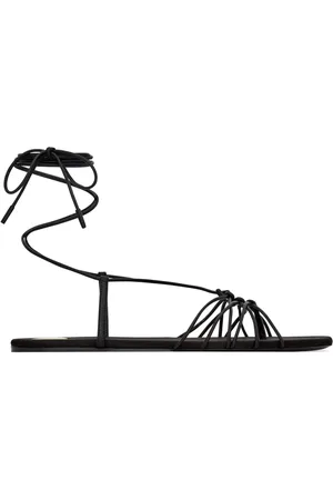 Saint Laurent Schoenen, Dames, Zwart, 40 EU, Stijlvolle Zomer Sandalen