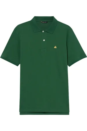 Brooks Brothers Tops, Heren, Groen, S, Katoen, Katoen Piqué Polo