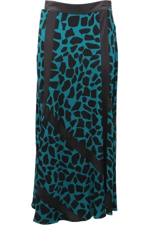 Diane von Furstenberg Rokken, Dames, Groen, M, Madison Rok in Medium Teal