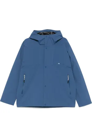 Paul Smith Jassen, Heren, Blauw, S, Blauwe Jassen met Capuchon en Zakken